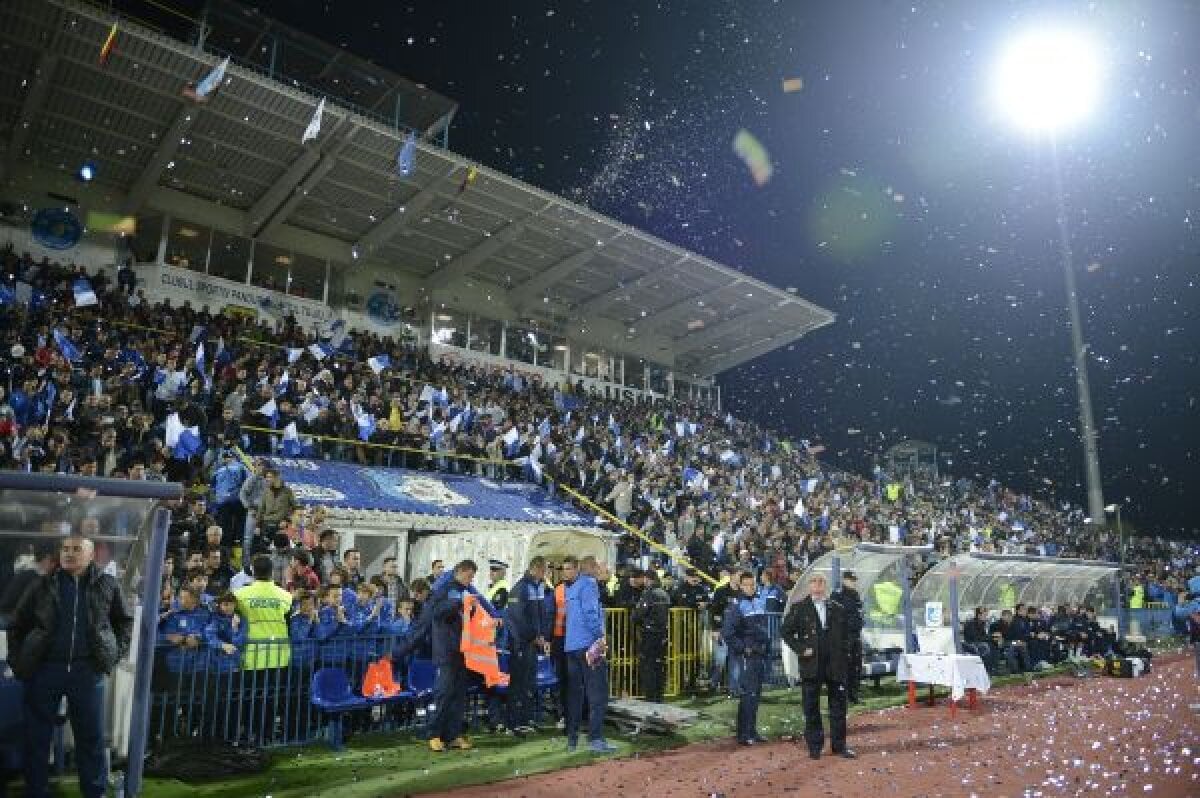 FOTO A înviat Oltenia! » Suporterii gorjenilor au făcut spectacol la derby-ul cu Steaua