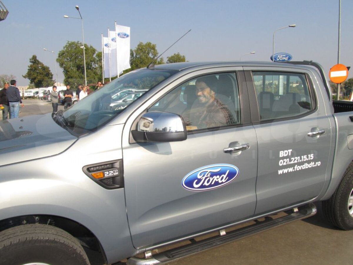 FOTO » Rapidiştii au participat la lansarea noului Ford B-Max: "E o maşină cu un preţ corect, nu e pe gustul lui Balaj"