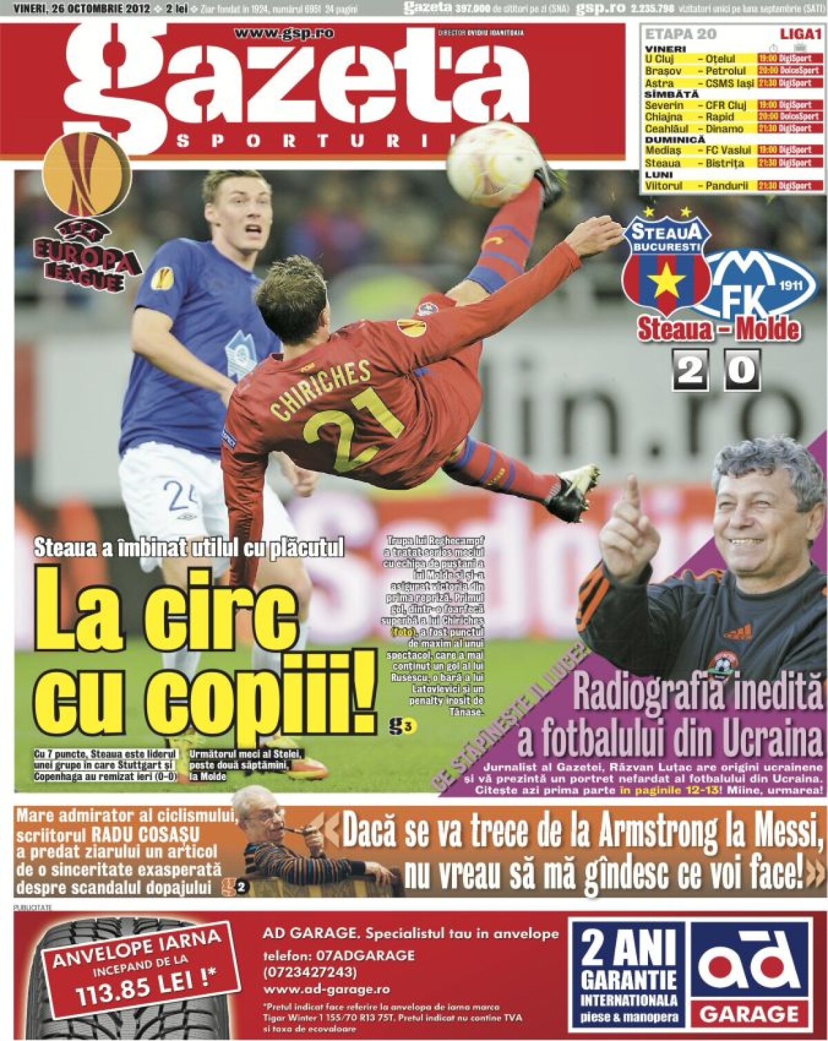 VIDEO Stăpînii fiordurilor » Steaua s-a impus şi în meciul cu Molde (2-0) şi e tot mai aproape de primăvara europeană