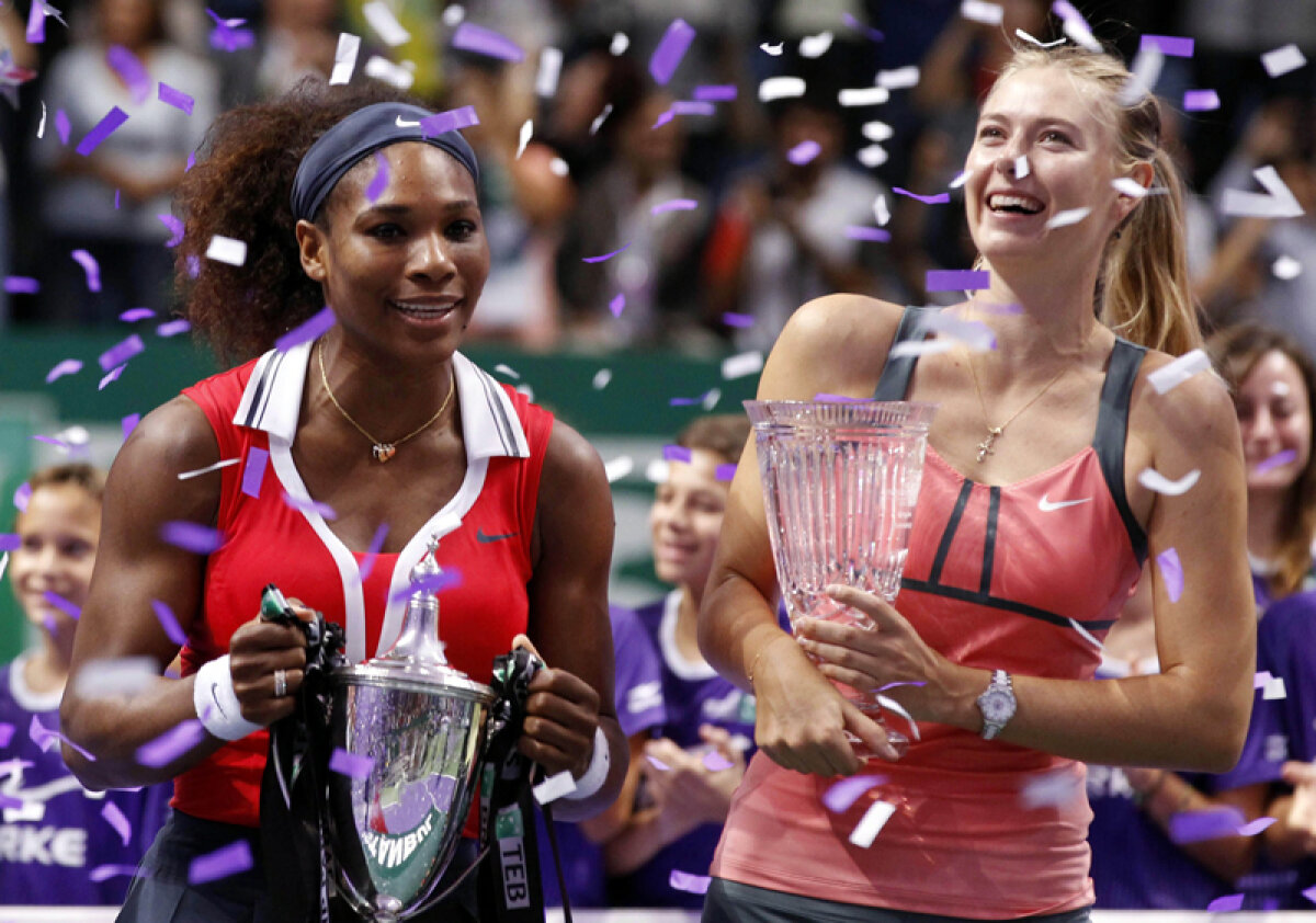 Serenissima » Serena Williams s-a impus în faţa Şarapovei în finala Turneului Campioanelor