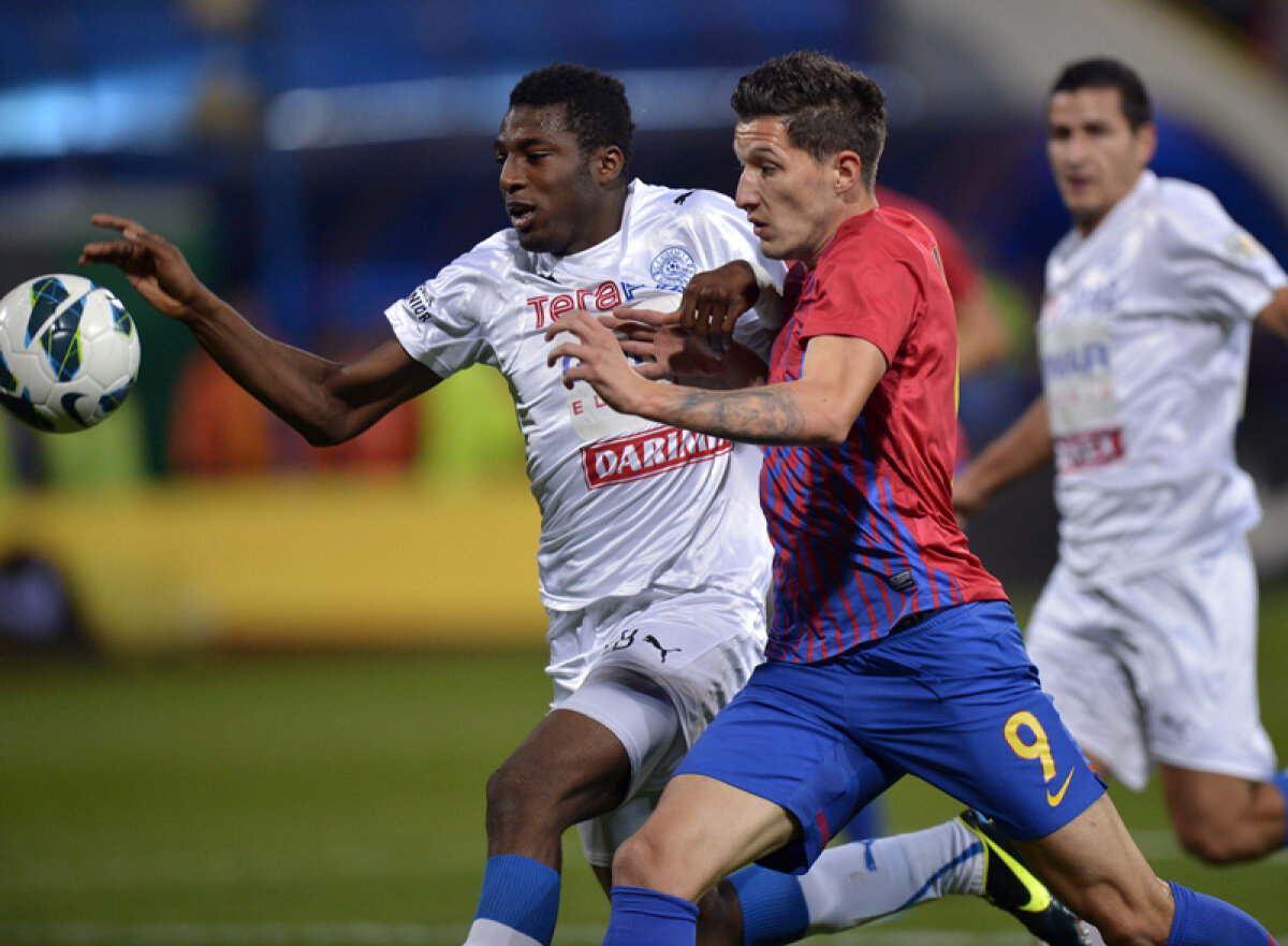 VIDEO Balaur cu patru capete » Steaua s-a distrat cu Bistriţa: 4-0, "duble" Rusescu şi Costea