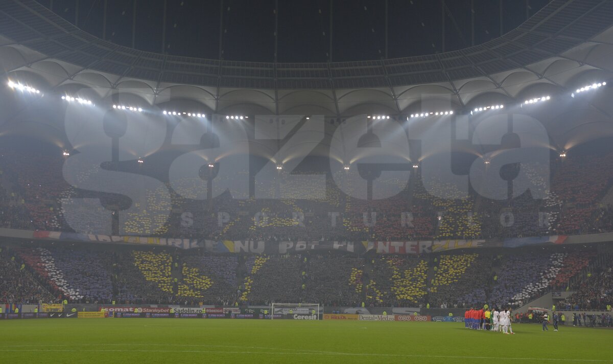 Derby de România înseamnă spectacol! » Steaua conduce cu 1-0 în tribunele Arenei Naţionale