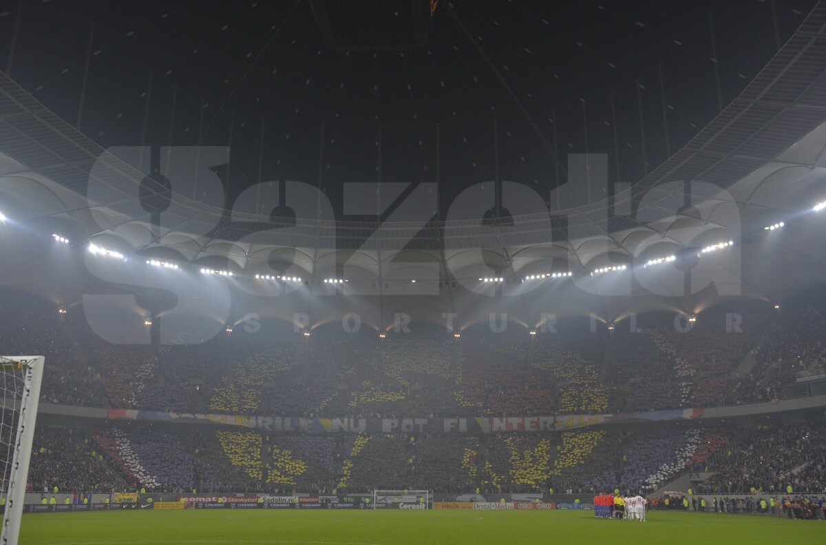 Derby de România înseamnă spectacol! » Steaua conduce cu 1-0 în tribunele Arenei Naţionale