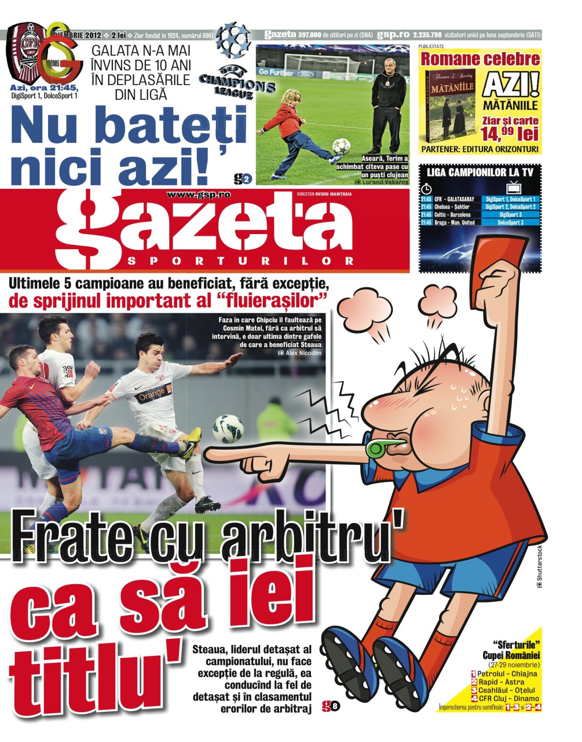 Încă o campioană sprijinită de arbitri? » Al 6-lea sezon la rînd în care titlul în Liga 1 e virusat de prestaţiile brigăzilor