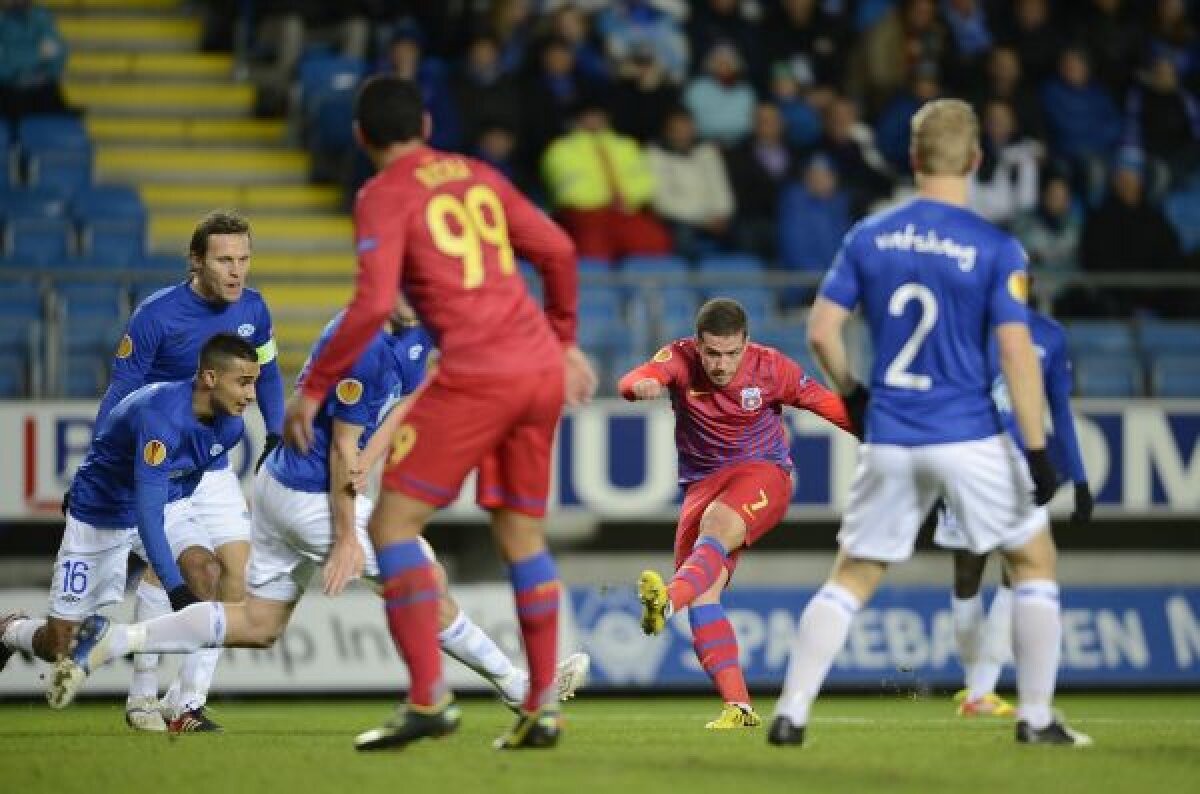 VIDEO+FOTO În marş spre primăvară » Steaua învinge şi la Molde, 2-1, şi e la un punct de calificare