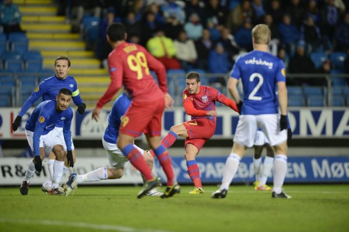 VIDEO+FOTO În marş spre primăvară » Steaua învinge şi la Molde, 2-1, şi e la un punct de calificare