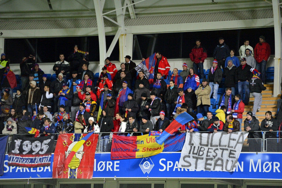 FOTO Ca la Iaşi! » Doar 6.000 de suporteri au susţinut-o pe Molde la meciul cu Steaua