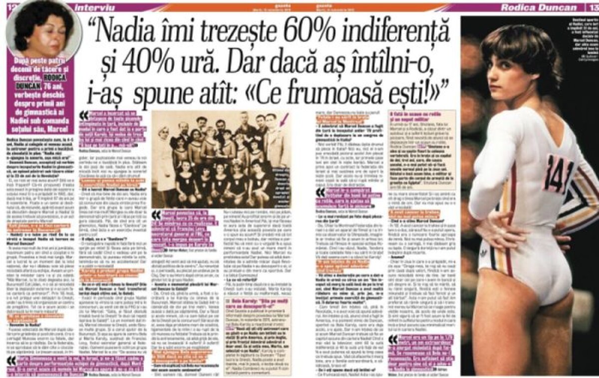 Exclusiv print » Interviu tulburător cu soţia descoperitorului Nadiei, Marcel Duncan, şters de comunişti din istoria gimnasticii
