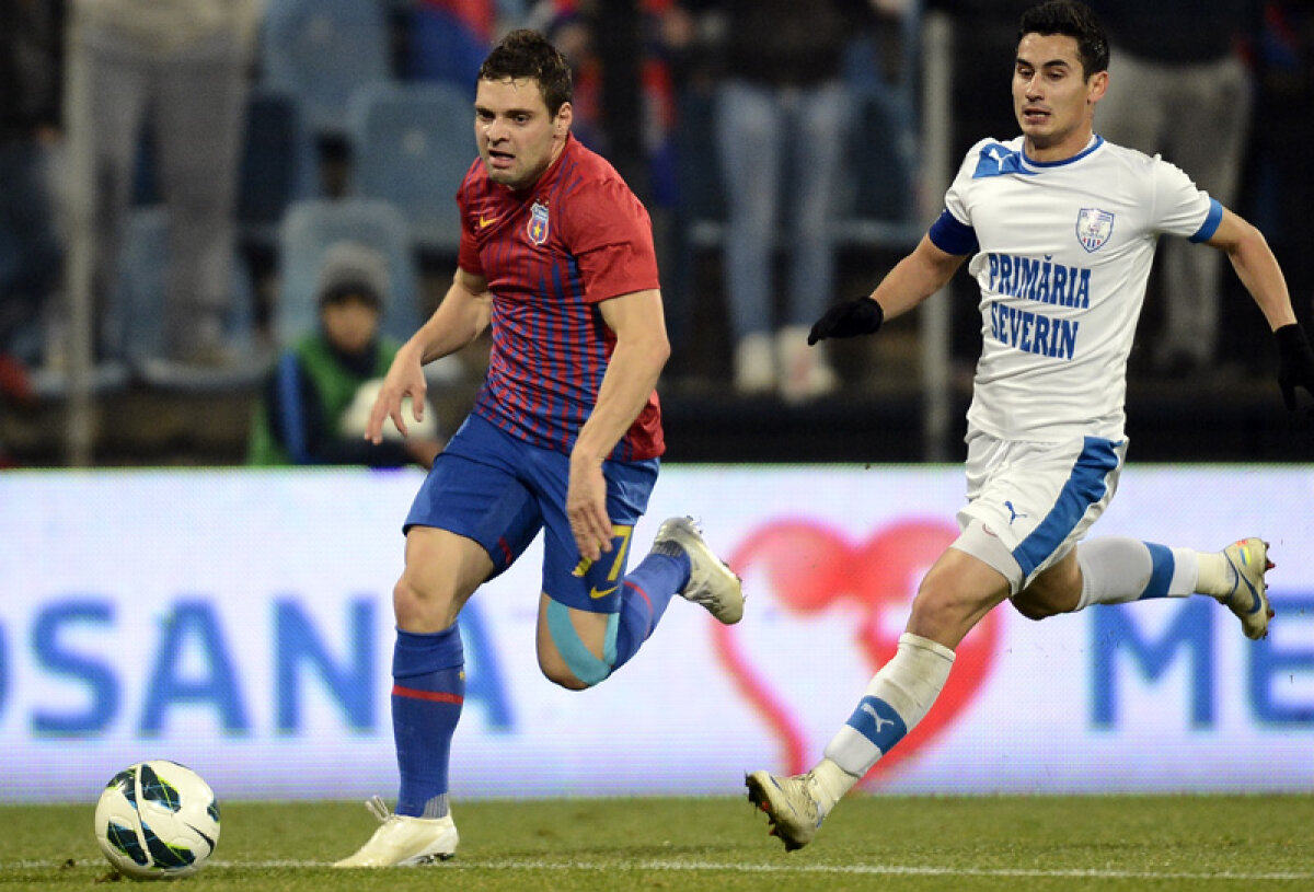 VIDEO "Kawasaki" de 3 puncte » Steaua s-a trezit condusă de Severin, dar a întors rezultatul în 11 minute, scor 2-1