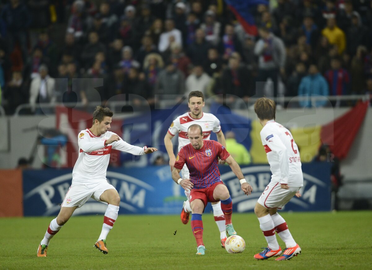 FOTO + VIDEO Steliştii tremură pentru calificarea în primăvară » Steaua - Stuttgart 1-5