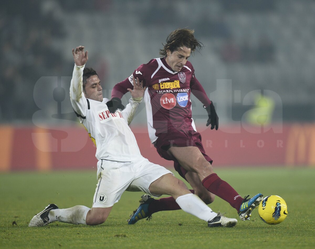 FOTO şi VIDEO U Cluj - CFR 1-2 » Rui Pedro şi Bjelanovici au adus victoria campioanei României