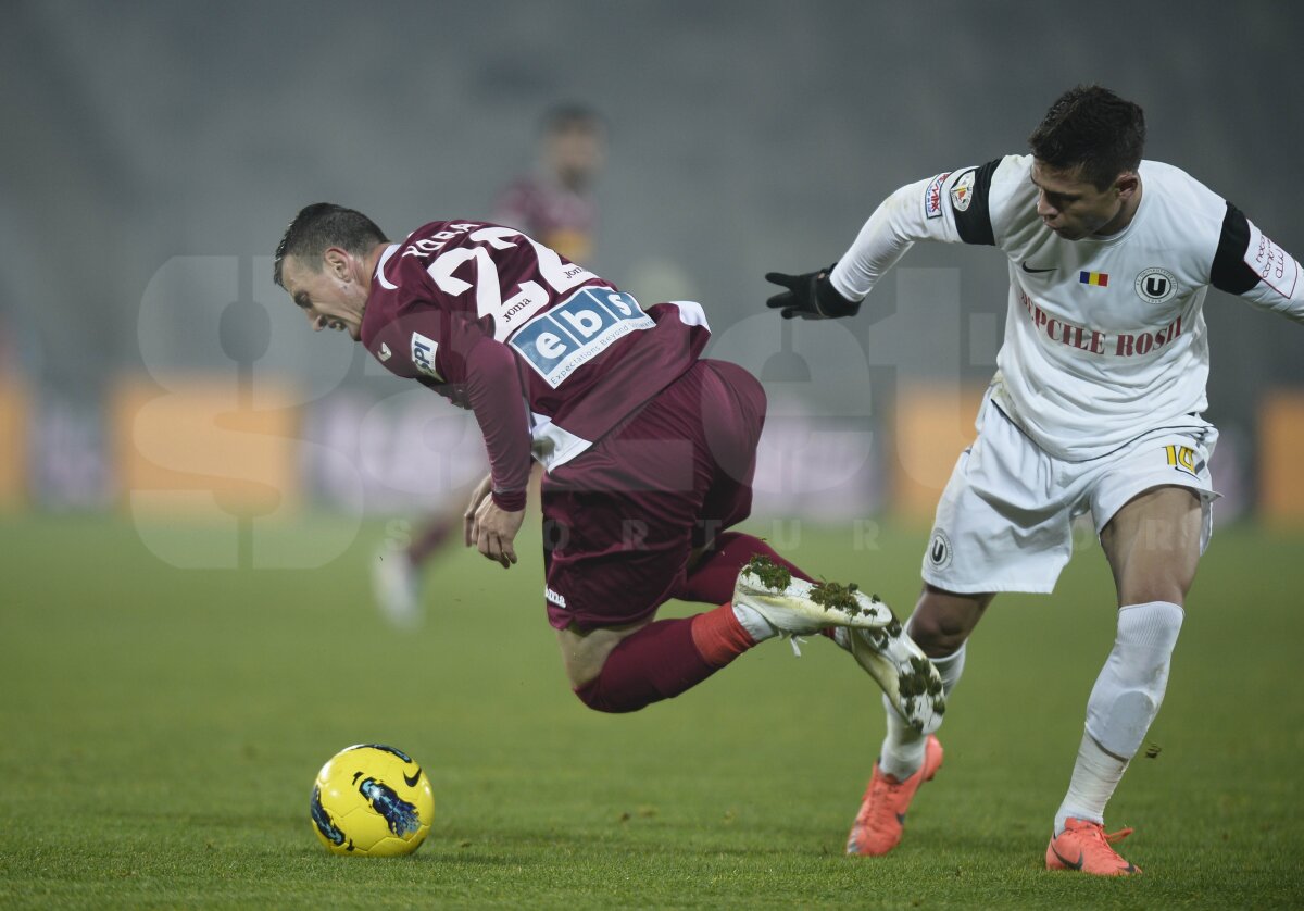 FOTO şi VIDEO U Cluj - CFR 1-2 » Rui Pedro şi Bjelanovici au adus victoria campioanei României