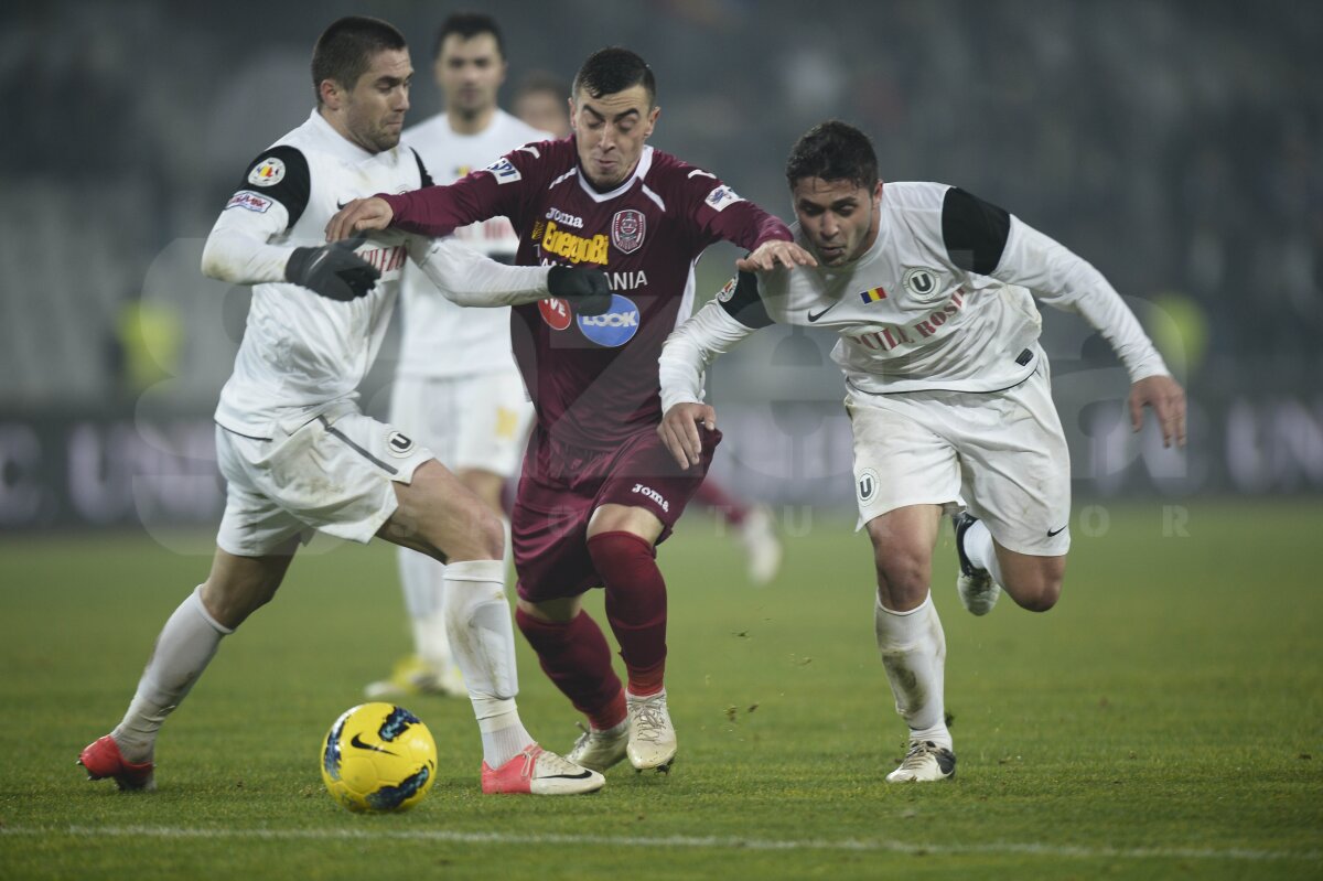 FOTO şi VIDEO U Cluj - CFR 1-2 » Rui Pedro şi Bjelanovici au adus victoria campioanei României