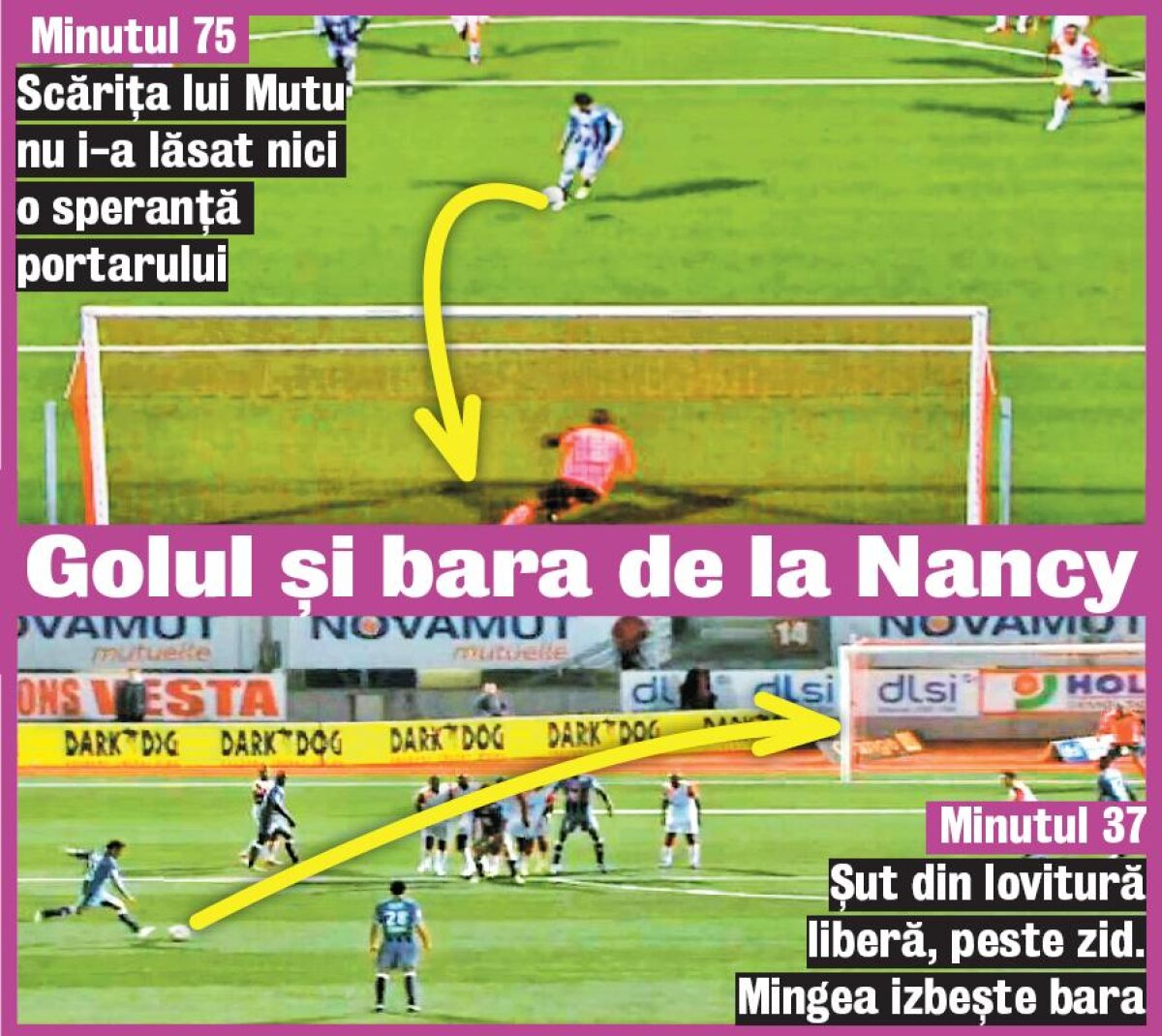 VIDEO A speriat "pisica neagră"! » După 4 bare, Mutu a reuşit o scăriţă de vis la Nancy - Ajaccio 1-1