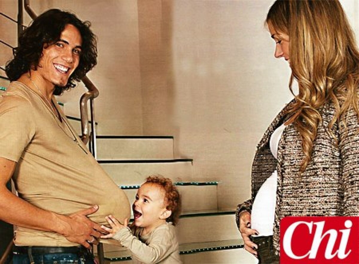 GALERIE FOTO » Cavani, un fotbalist altfel: "Cine sînt aceste showgirl? Prefer compania familiei, în natură"