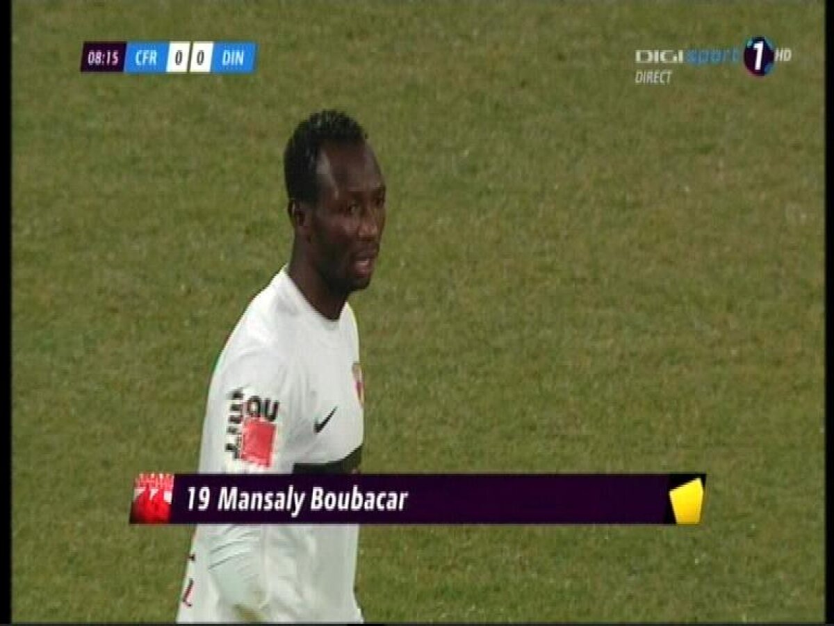 Boubacar a complicat misiunea "cîinilor" » A fost eliminat în minutul 31 pentru două faulturi stupide