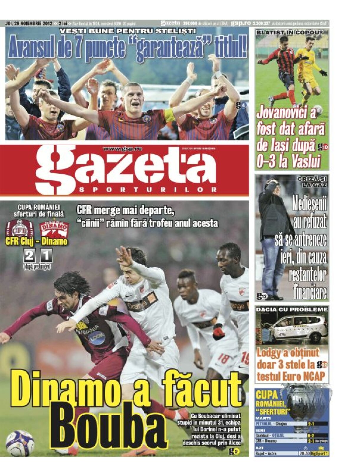 101, dalmaţieni! » Gabi Mureşan a decis "sfertul" cu Dinamo în minutul 101 cu un "trasor" de la 25 de metri