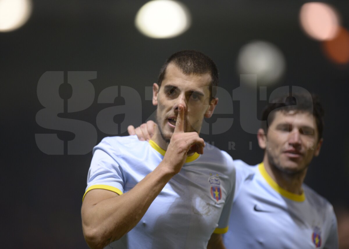 VIDEO Steaua cîştigă la scor de tenis şi se gîndeşte la Copenhaga » Chiajna - Steaua 0-6