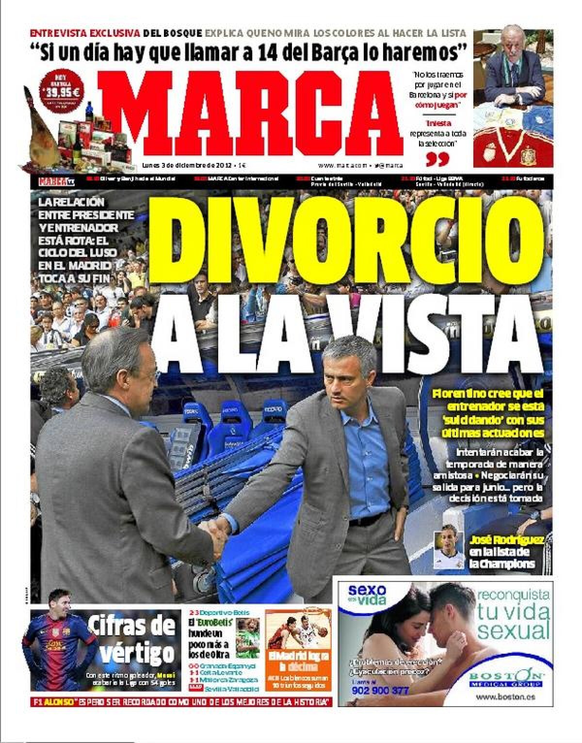 Era Mourinho ia sfîrşit la Madrid! Divorţul Mou - Perez este iminent