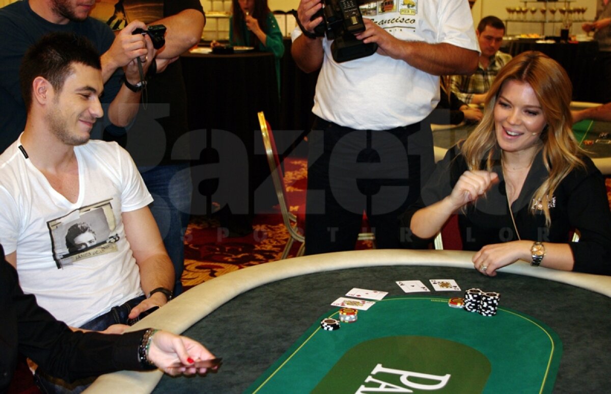 Galerie FOTO Gina Pistol şi-a găsit o nouă pasiune: i-a învins la poker pe Helmuth Duckadam şi pe Alexandru Piţurcă