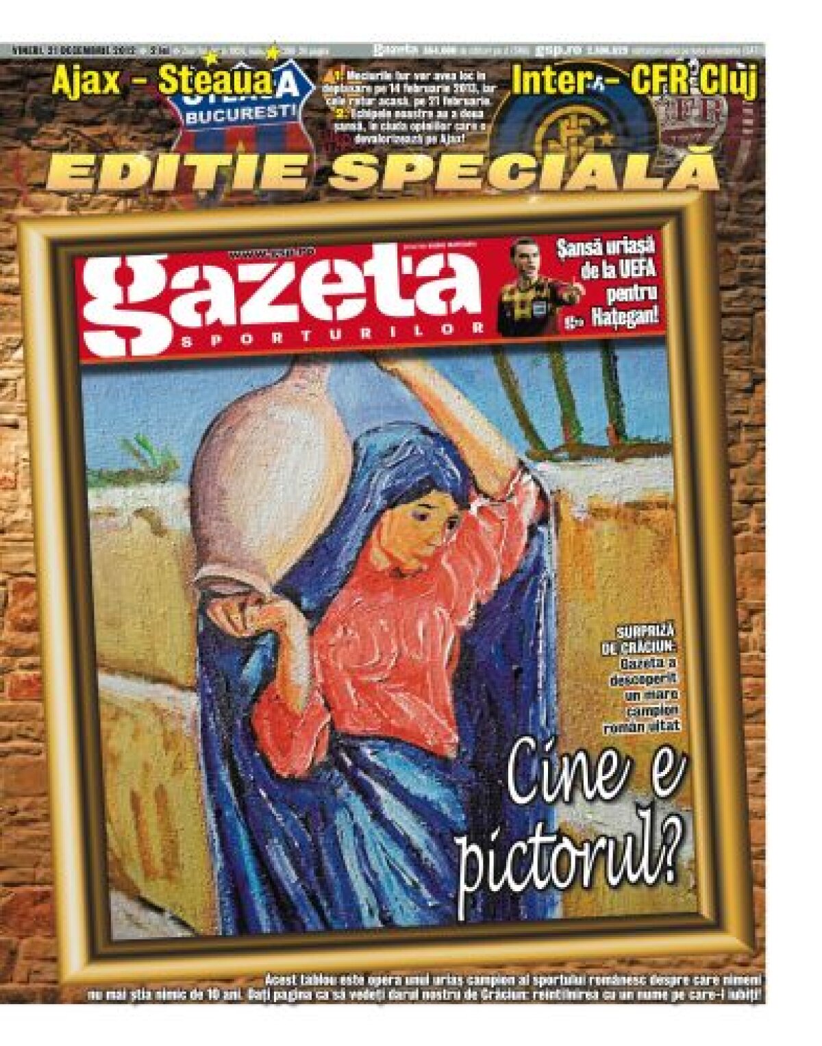 Citeşte doar în ediţia tipărită de azi » Gazeta l-a regăsit pe marele handbalist Cornel Penu, portar şi pictor