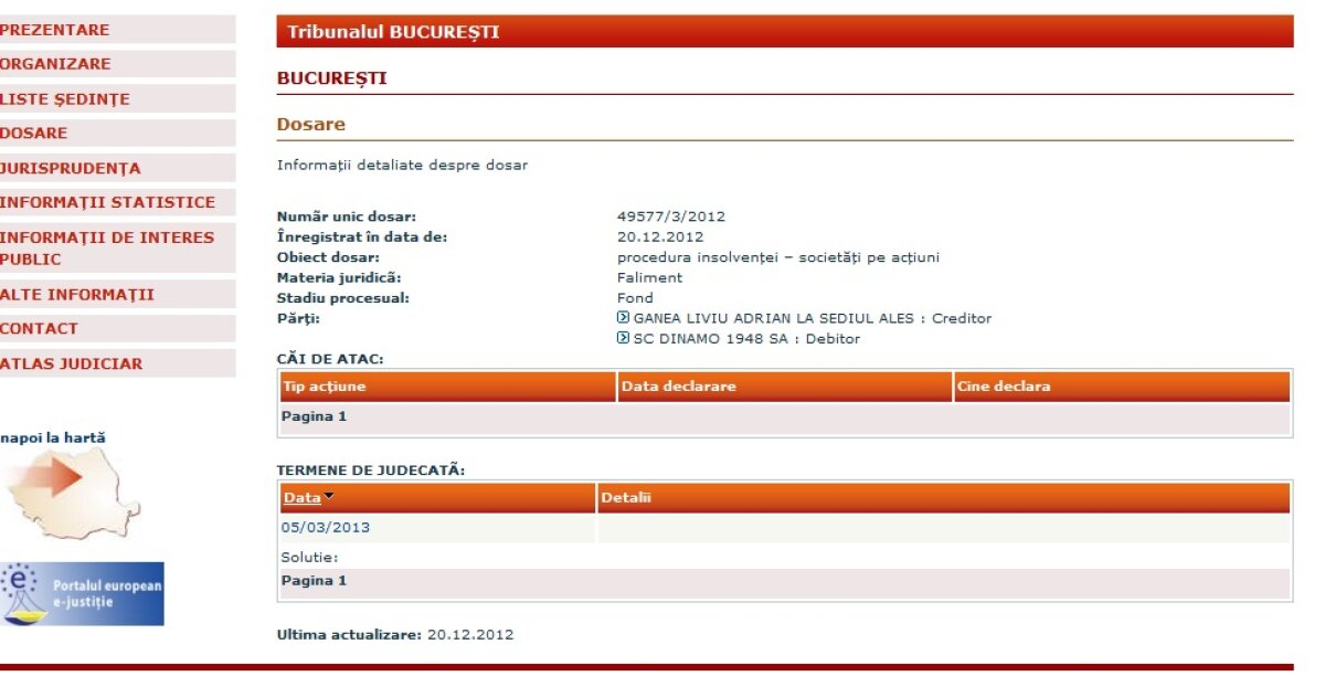 Dinamo o ia pe urmele lui Rapid? » Liviu Ganea a cerut insolvenţa clubului!