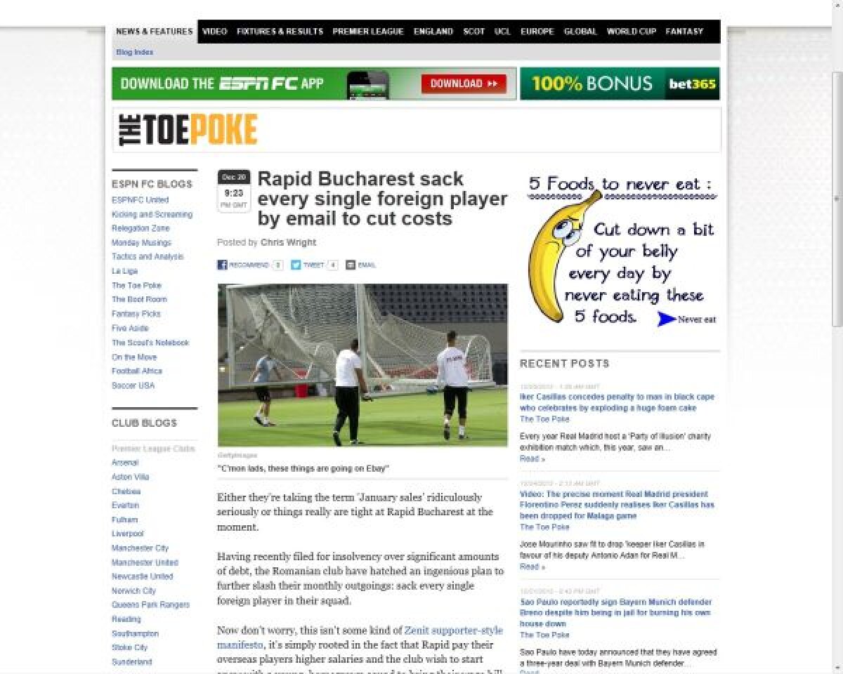 Nu-s pe CNN, ci pe ESPN! » Americanii sînt şocaţi că giuleştenii îşi concediază fotbaliştii prin email