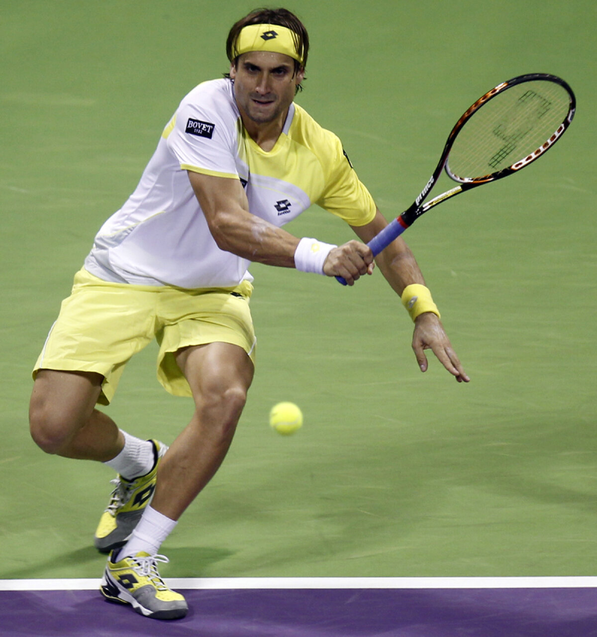 VIDEO Distrugătorul Ferrer » Spaniolul a făcut o gaură în suprafaţa de joc a turneului de la Doha