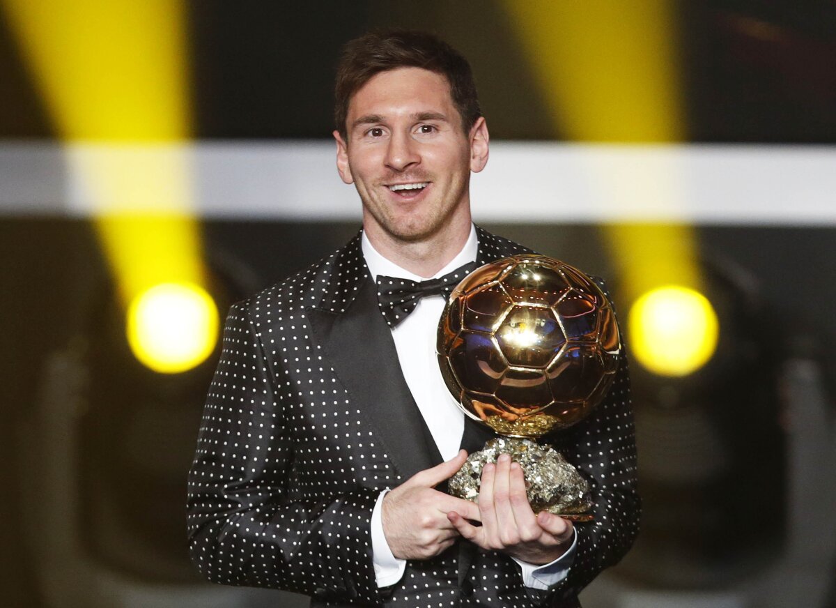 FOTO Gala Balonului de Aur » Messi a cîştigat trofeul de cel mai bun jucător al anului pentru a 4-a oară consecutiv