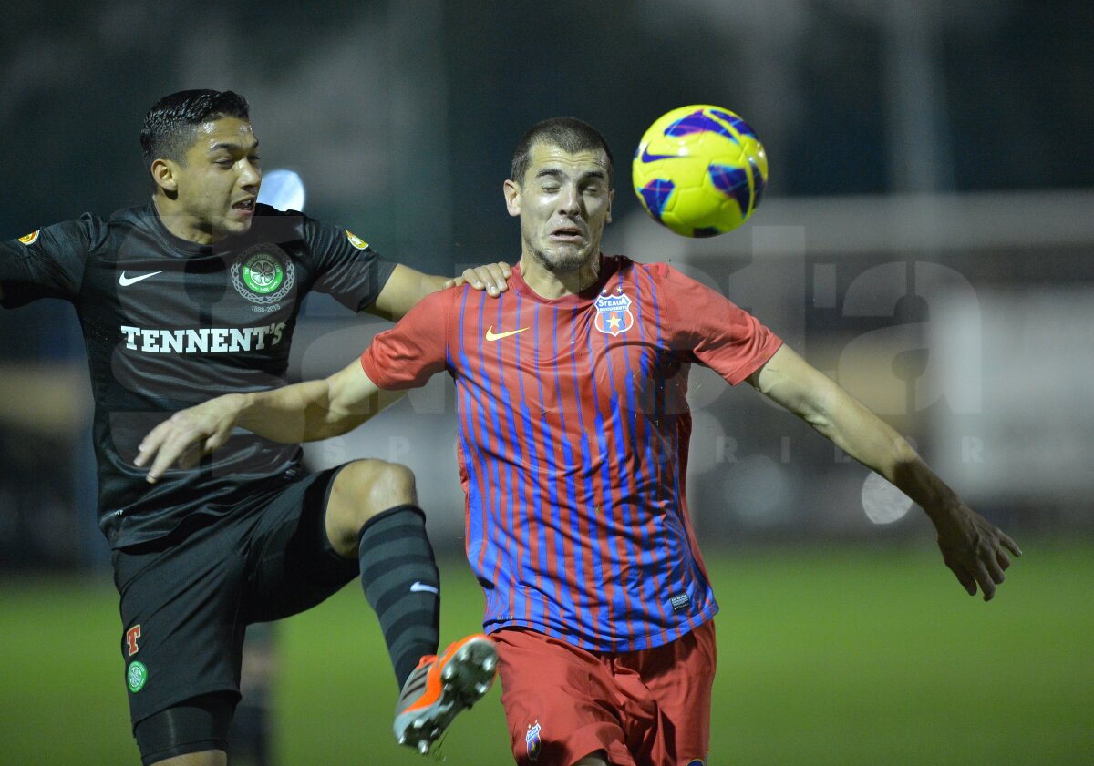 FOTO ŞI VIDEO Steaua - Celtic 1-2 » Roş-albaştrii au pierdut primul meci din 2013