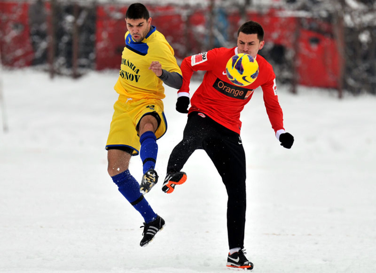 FOTO "Haita" dezlănţuită » Dinamo s-a distrat în amicalul cu FC Rîşnov, scor 8-1. Cristea a marcat o triplă