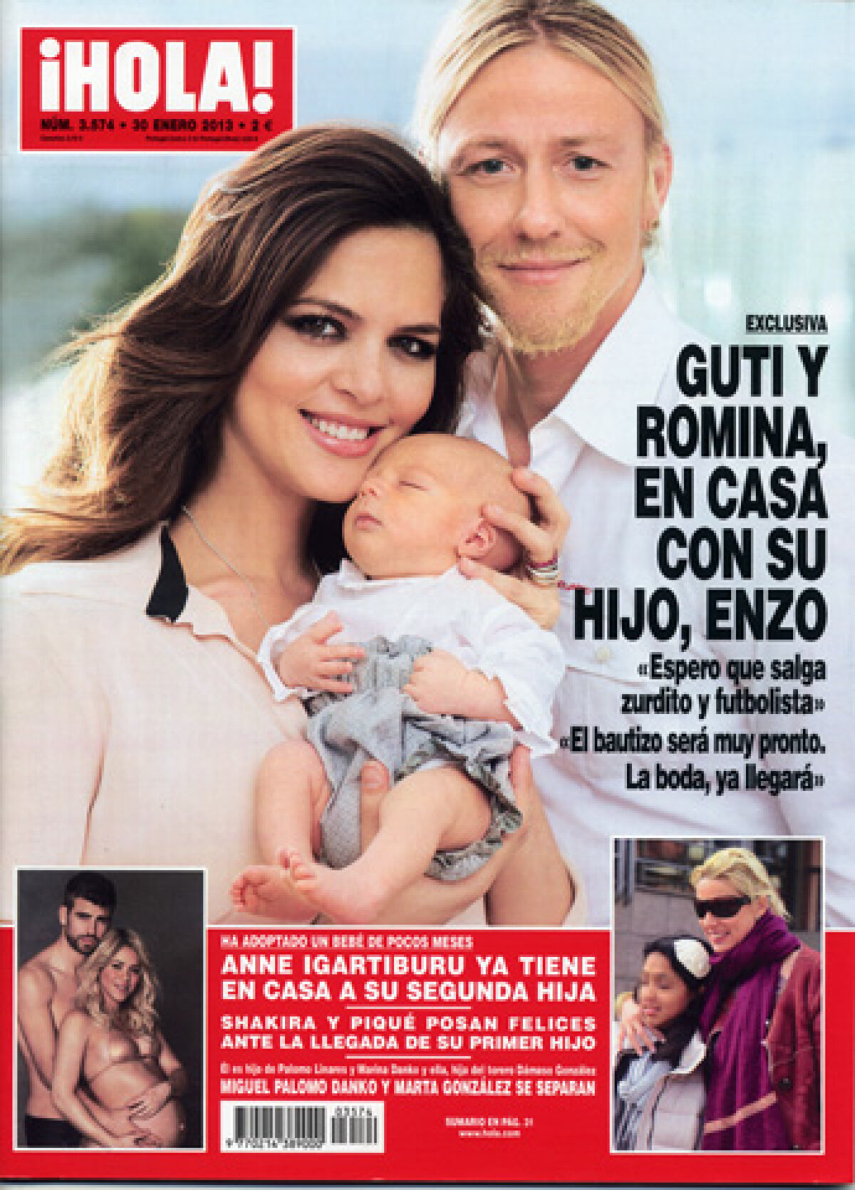 FOTO Guti şi prezentatoarea Romina Belluscio, primele poze alături de fiul lor