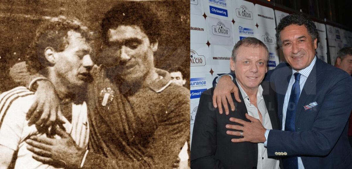 Atunci şi acum » După 30 de ani, Gazeta a refăcut o poză istorică: Balaci îmbrăţişat de Gentile, după România - Italia 1-0 din 1983