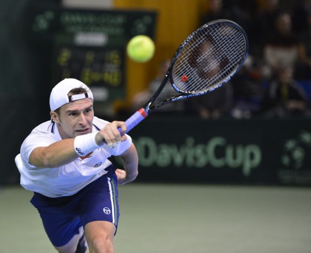 FOTO Ce chin pentru Ungur » România conduce cu 2-0 după prima zi a duelului cu Danemarca