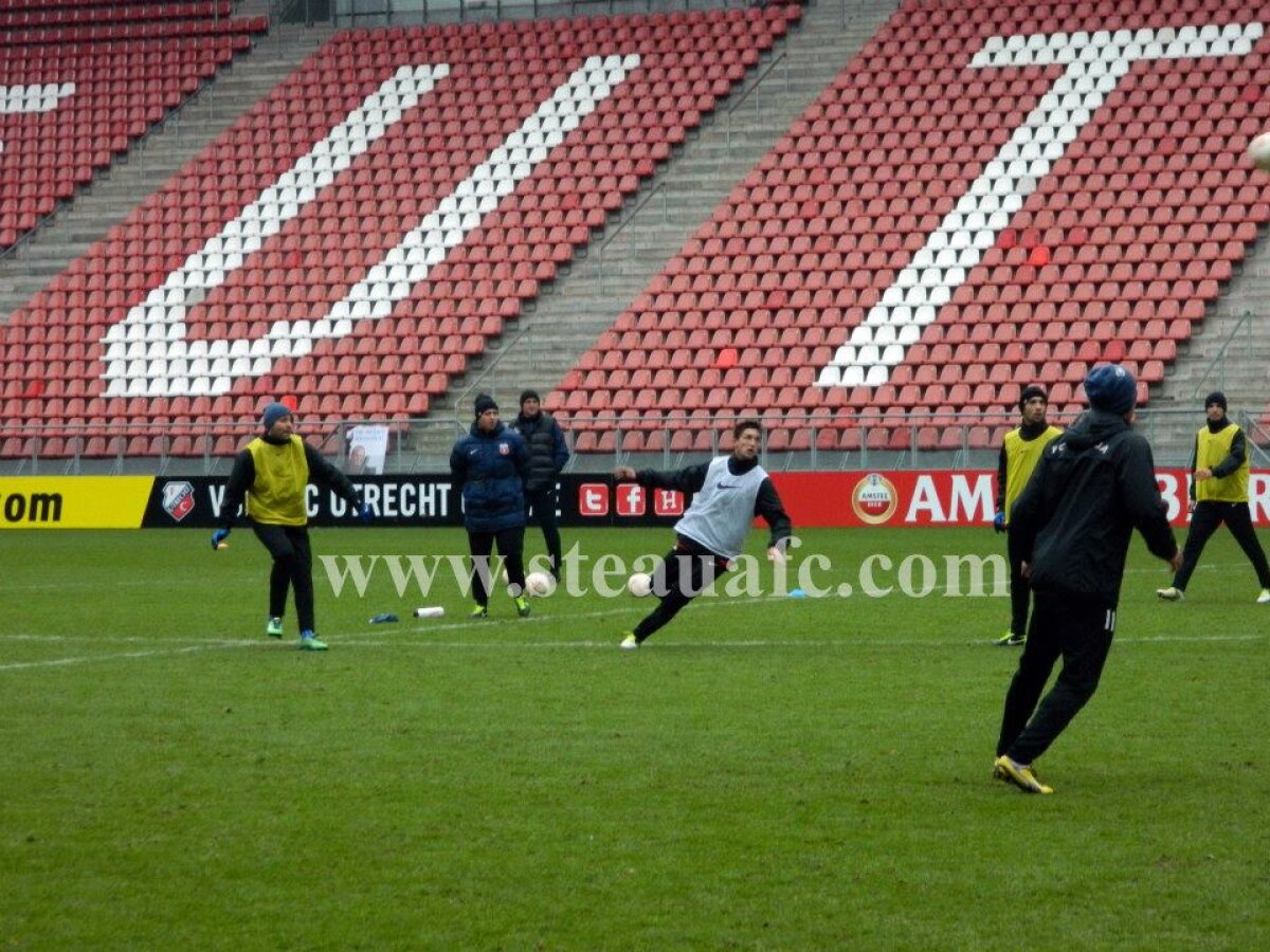 FOTO Steliştii s-au antrenat şi astăzi pe stadionul din Utrecht