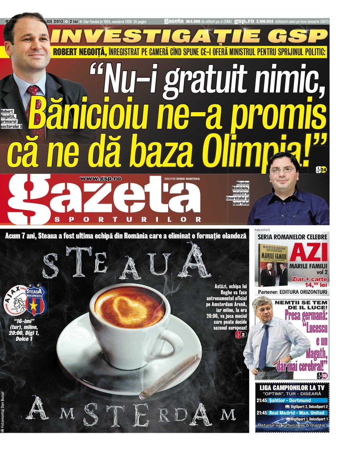 Steaua - ultimul coşmar al olandezilor! » Roş-albaştrii pot elimina din nou o echipă din Ţara Lalelelor după 7 ani