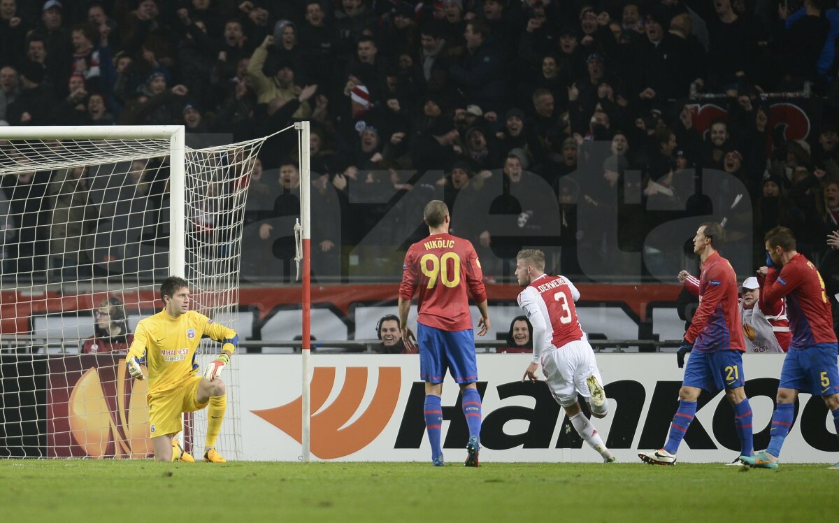 VIDEO + FOTO Start ratat » Steaua a pierdut în Olanda, 0-2, şi are şanse mici la calificarea în optimi
