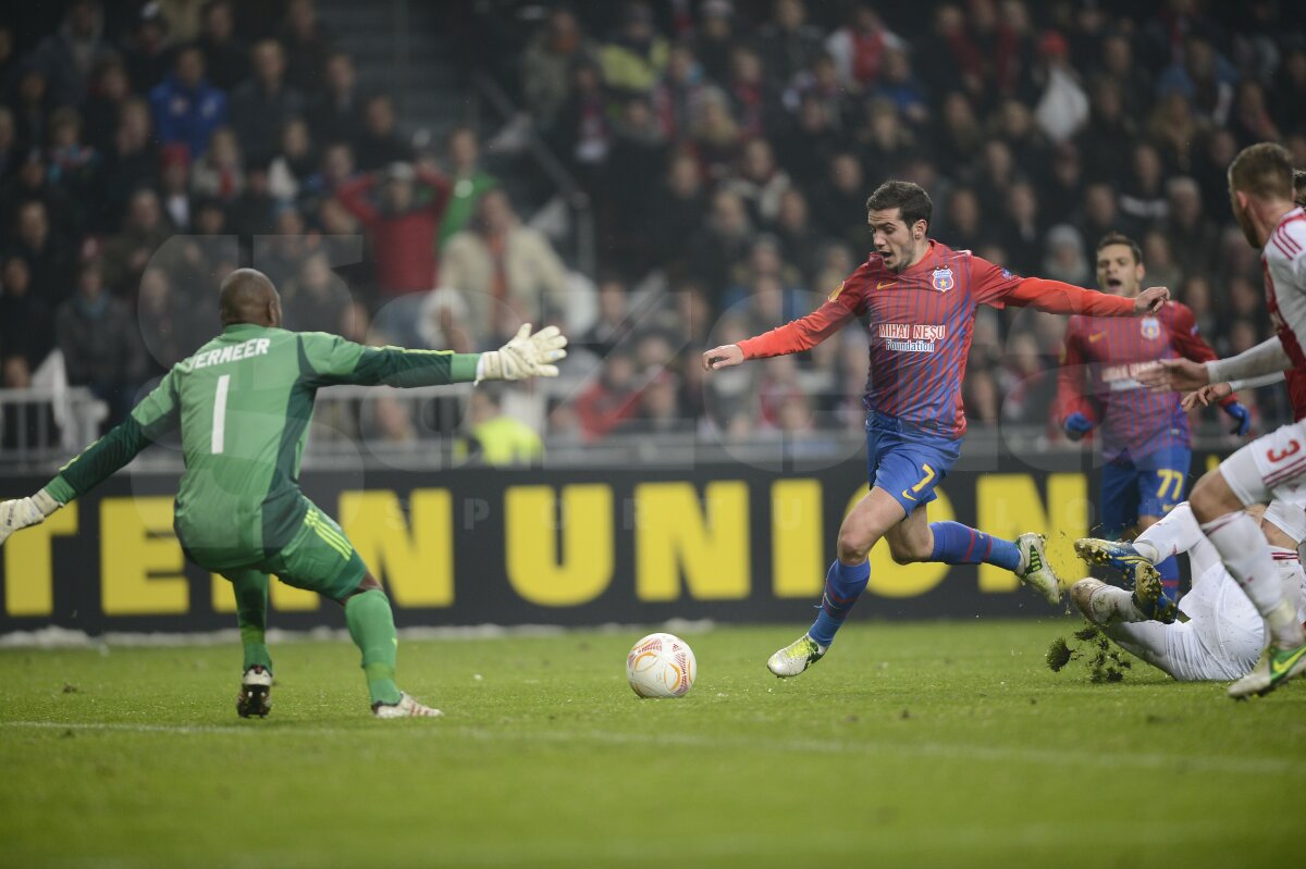 VIDEO + FOTO Start ratat » Steaua a pierdut în Olanda, 0-2, şi are şanse mici la calificarea în optimi