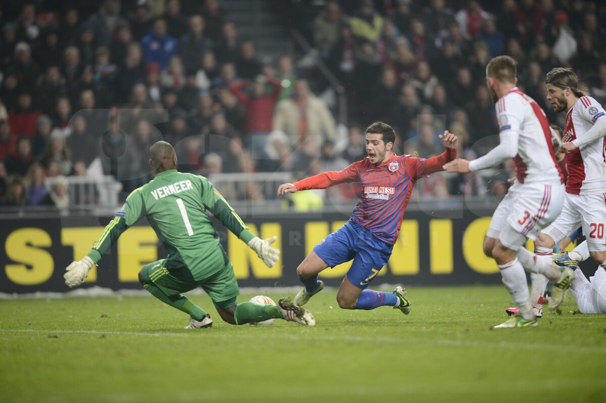 VIDEO + FOTO Start ratat » Steaua a pierdut în Olanda, 0-2, şi are şanse mici la calificarea în optimi