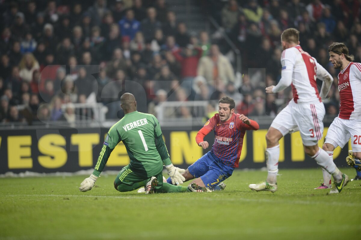 VIDEO + FOTO Start ratat » Steaua a pierdut în Olanda, 0-2, şi are şanse mici la calificarea în optimi
