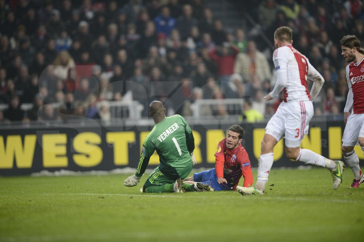 VIDEO + FOTO Start ratat » Steaua a pierdut în Olanda, 0-2, şi are şanse mici la calificarea în optimi