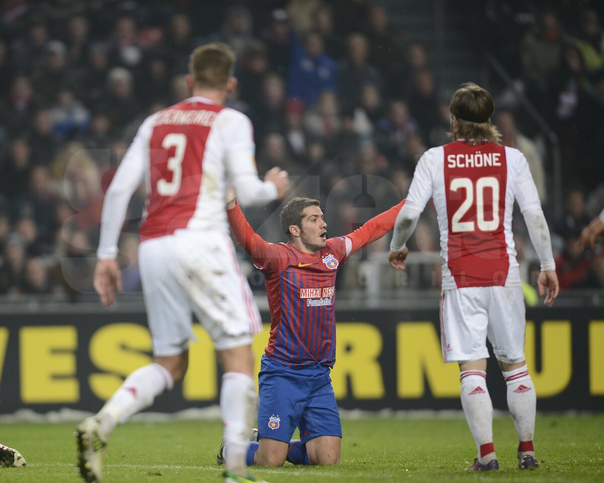 VIDEO + FOTO Start ratat » Steaua a pierdut în Olanda, 0-2, şi are şanse mici la calificarea în optimi