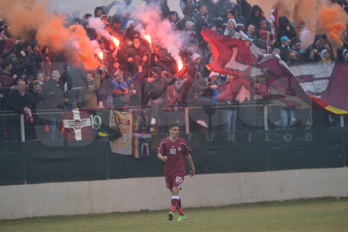 FOTO CioliGol » Ciolacu a strălucit la amicalul Rapidului cu ACS Cernica, 6-1