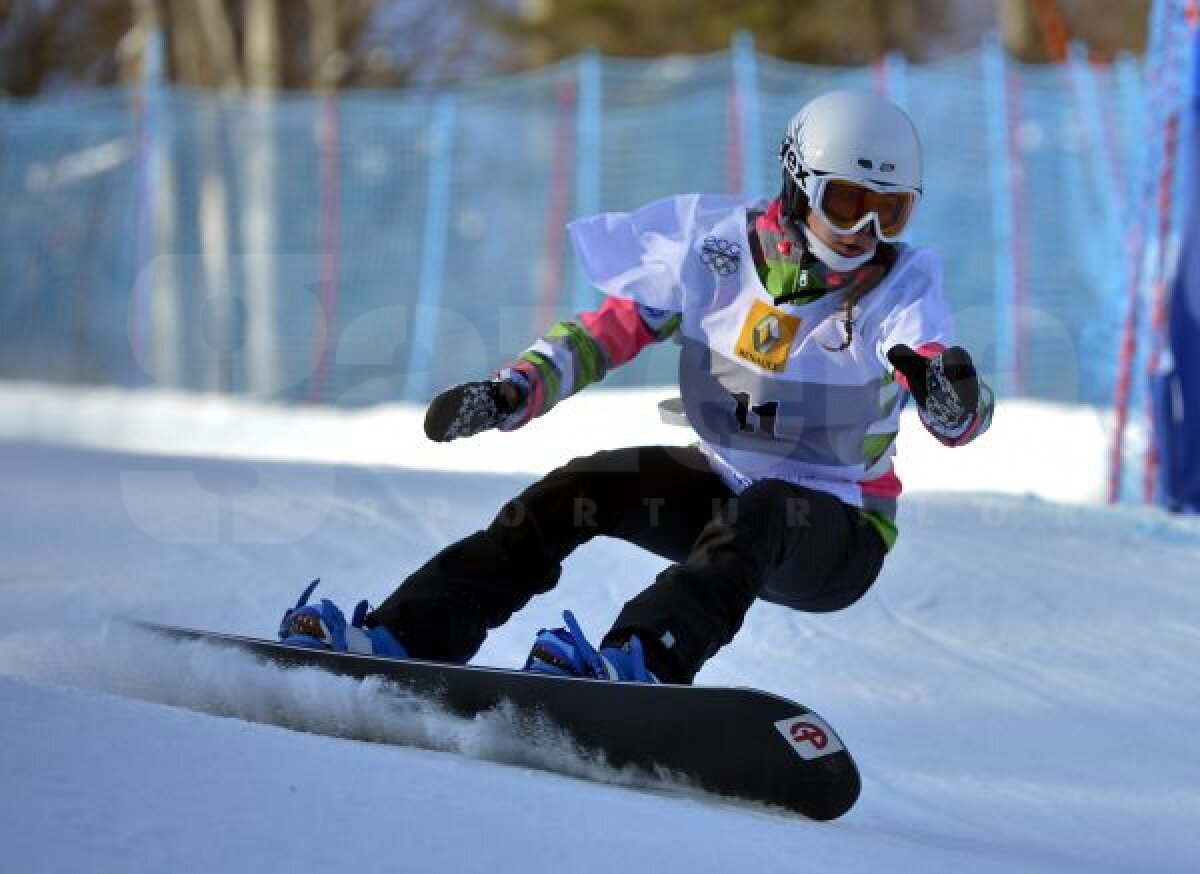 FOTO Bune şi rele la snowboard » Trei români în runda finală, Cherecheş s-a accidentat înainte de concurs