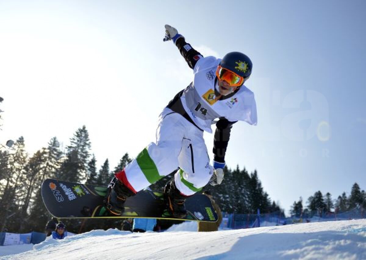 FOTO Bune şi rele la snowboard » Trei români în runda finală, Cherecheş s-a accidentat înainte de concurs