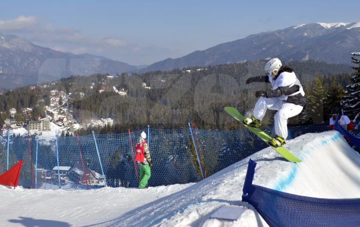 FOTO Bune şi rele la snowboard » Trei români în runda finală, Cherecheş s-a accidentat înainte de concurs