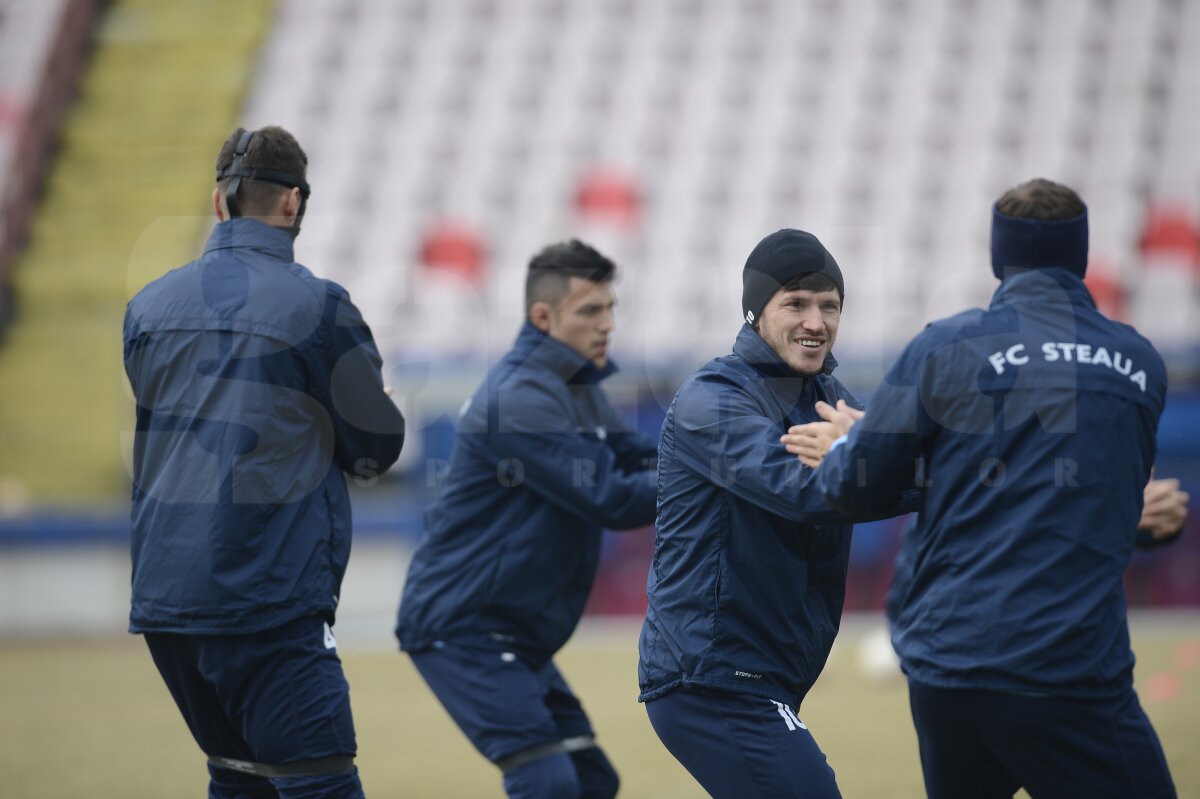 GALERIE FOTO Concentrare maximă la antrenamentul oficial al Stelei înainte de Ajax