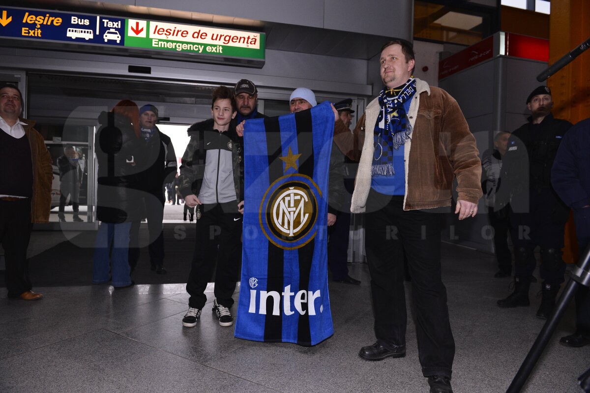 GALERIE FOTO Marele Inter a ajuns la Cluj! Chivu este în lotul italienilor