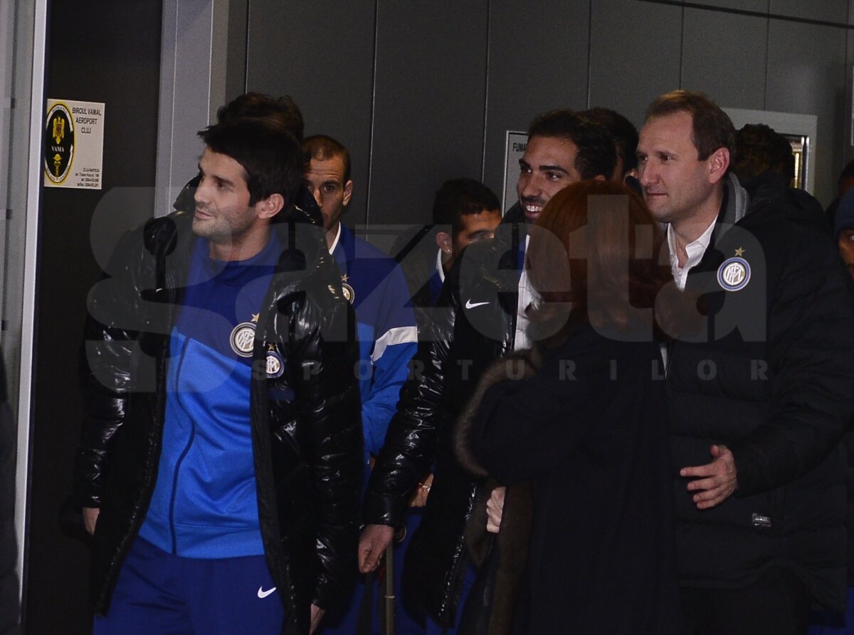GALERIE FOTO Marele Inter a ajuns la Cluj! Chivu este în lotul italienilor