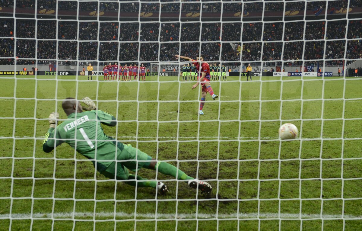 FOTO Loviturile perfecte în imagini » Cum au reacţionat steliştii după penalty-ul decisiv al lui Latovlevici